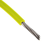 RS PRO Yellow 0.2 mm² Hook Up Wire, 24 AWG, 11/0.16 mm, 100m, MPPE Insulation