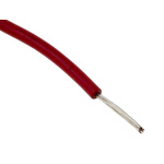 RS PRO Red 0.2 mm² Hook Up Wire, 24 AWG, 11/0.16 mm, 100m, XLPE Insulation