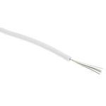 RS PRO White 0.2 mm² Hook Up Wire, 24 AWG, 11/0.16 mm, 100m, XLPE Insulation