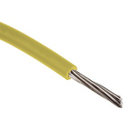 RS PRO Yellow 0.13 mm² Hook Up Wire, 26 AWG, 7/0.16 mm, 100m, PVC Insulation