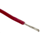 RS PRO Red 0.08 mm² Hook Up Wire, 28 AWG, 7/0.12 mm, 100m, XLPVC Insulation