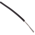 RS PRO Black 0.13 mm² Hook Up Wire, 26 AWG, 7/0.16 mm, 100m, XLPVC Insulation