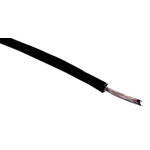 RS PRO Black 0.08 mm² Hook Up Wire, 28 AWG, 7/0.12 mm, 100m, PVC Insulation