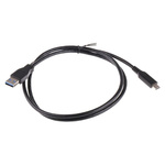 RS PRO Male USB A to Male USB C USB Cable, 1m, USB 3.1