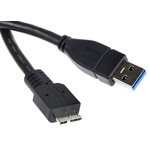 FTDI Chip Male USB A to Male Micro USB B USB Cable, 1m, USB 3.0