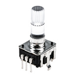 DPL12SV2424A25K3 | TE Connectivity 24 Pulse Incremental Mechanical Rotary Encoder with a 6.8 mm Knurl Shaft (Not Indexed), Through Hole