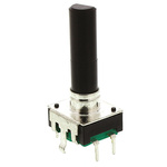 PEC12R-4230F-S0024 | Bourns 24 Pulse Incremental Mechanical Rotary Encoder with a 6 mm Flat Shaft, Through Hole