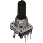 EC12E2460802 | Alps Alpine 24 Pulse Incremental Mechanical Rotary Encoder with a 6 mm Flat Shaft (Not Indexed), Through Hole