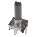 EC12E24204A9 | Alps Alpine 24 Pulse Incremental Mechanical Rotary Encoder with a 6 mm Flat Shaft (Not Indexed), Through Hole