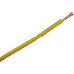 Prysmian 6491X Series Green/Yellow 4 mm² Hook Up Wire, 7/0.85 mm, 100m