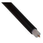 RS PRO Black 0.5 mm² Hook Up Wire, 20 AWG, 7/0.3 mm, 25m, Polyethylene Insulation