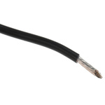 Alpha Wire Premium Series Black 0.96 mm² Hook Up Wire, 18 AWG, 19/0.25 mm, 30m, PTFE Insulation