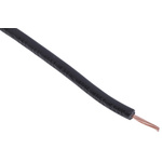 RS PRO Black 0.5 mm² Hook Up Wire, 16/0.2 mm, 100m