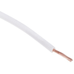 RS PRO White 0.75 mm² Hook Up Wire, 24/0.2 mm, 100m