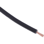 RS PRO Black 1 mm² Hook Up Wire, 32/0.2 mm, 100m
