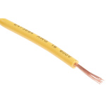 RS PRO Yellow 1.5 mm² Hook Up Wire, 30/0.25 mm, 100m
