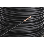 RS PRO Black 2.5 mm² Hook Up Wire, 50/0.25 mm, 100m