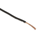 RS PRO Black 4 mm² Hook Up Wire, 7/0.85 mm, 100m