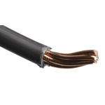 RS PRO Black 35 mm² Hook Up Wire, 7/2.52 mm, 50m