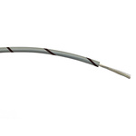 RS PRO Black/Grey 0.5 mm² Hook Up Wire, 20 AWG, 16/0.2 mm, 100m, PVC Insulation