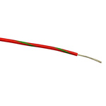 RS PRO Green/Red 0.5 mm² Hook Up Wire, 20 AWG, 16/0.2 mm, 100m, PVC Insulation