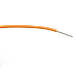 RS PRO Orange 0.75 mm² Hook Up Wire, 18 AWG, 24/0.2 mm, 100m, PVC Insulation