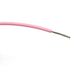 RS PRO Pink 0.75 mm² Hook Up Wire, 18 AWG, 24/0.2 mm, 100m, PVC Insulation