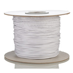 RS PRO White 0.81 mm² Hook Up Wire, 18 AWG, 1C, 305m, PVC Insulation