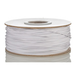 RS PRO White 0.51 mm² Hook Up Wire, 20 AWG, 1C, 305m, PVC Insulation