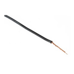 RS PRO Black 0.52 mm² Hook Up Wire, 20 AWG, 270/0.05 mm, 100m, Silicone Rubber Insulation