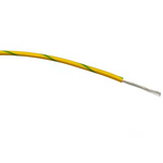 RS PRO Green/Yellow 0.5 mm² Hook Up Wire, 16/0.2 mm, 100m, PVC Insulation