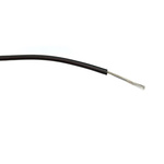 RS PRO Black 0.75 mm² Hook Up Wire, 24/0.2 mm, 100m, PVC Insulation