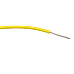RS PRO Yellow 0.75 mm² Hook Up Wire, 24/0.2 mm, 100m, PVC Insulation