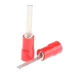 Cembre Insulated Crimp Blade Terminal 13.2mm Blade Length, 0.25mm² to 1.5mm², 22AWG to 16AWG, Red