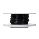 Alpha Wire 3075 Series Black 0.75 mm² Hook Up Wire, 18 AWG, 16/0.25 mm, 30m, PVC Insulation