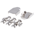 MH Connectors MHDM35 Zinc Angled D-sub Connector Backshell, 9 Way, Strain Relief