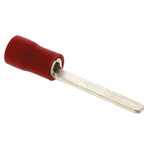 JST, FV Insulated Crimp Blade Terminal 18mm Blade Length, 0.25mm² to 1.65mm², 22AWG to 16AWG, Red