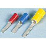 JST, FV Insulated Crimp Blade Terminal 11.1mm Blade Length, 0.25mm² to 1.65mm², 22AWG to 16AWG, Red