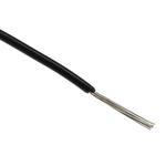 Alpha Wire 3051 Series Black 0.35 mm² Hook Up Wire, 22 AWG, 7/0.25 mm, 305m, PVC Insulation
