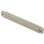 A 21-L2/SILVER | ASSMANN WSW 5mm Pitch 21 Way 2 Row Straight Female DIN 41617 Connector, Solder Termination, 2A