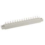 A 31-S2/SILVER | ASSMANN WSW 5mm Pitch 31 Way 2 Row Straight Female DIN 41617 Connector, Solder Termination, 2A