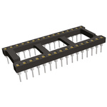 5-1571552-0 | TE Connectivity 2.54mm Pitch Vertical 32 Way, Through Hole Standard Pin Closed Frame IC Dip Socket