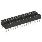 2-382189-1 | TE Connectivity 2.54mm Pitch Vertical 32 Way, Through Hole Stamped Pin Closed Frame IC Dip Socket