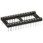 1571552-9 | TE Connectivity 2.54mm Pitch Vertical 28 Way, Through Hole Stamped Pin Open Frame IC Dip Socket, 3A