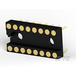 1437536-2 | TE Connectivity, 1437536 2.54mm Pitch Vertical 16 Way, Through Hole Standard Pin Closed Frame IC Dip Socket, 3A