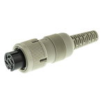 Hirschmann, MAK 6 Pole Din Socket, DIN 45322, 4A, 34 V ac/dc IP30, Screw Lock, Female, Cable Mount