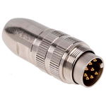 0332 08 | Lumberg 8 Pole Din Plug, DIN EN 60529, 5A, 60 V ac IP68, Male, Cable Mount