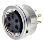 0304 05-1 | Lumberg 5 Pole Din Socket, DIN EN 60529, 5A, 250 V ac IP68, Female, Panel Mount