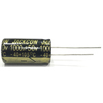 RS PRO 100μF Electrolytic Capacitor 25V dc, Through Hole