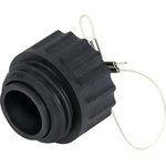 RS PRO Female, Male Circular Connector Dust Cap, Shell Size 29 mm IP67 Rated, with Black Finish, Nylon 66